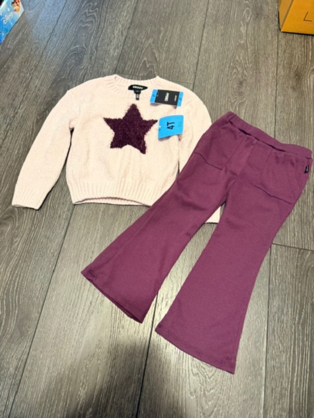 DKNY sweater outfit